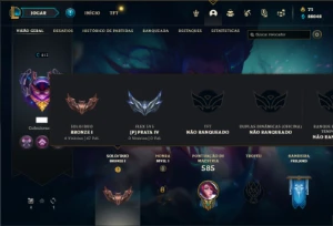 Conta bronze 1 com TODOS os champs e 240 Skins ( MAIN TOP ) - League of Legends LOL