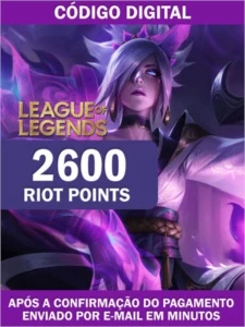 2600 RIOT POINTS - LOL BR - Gift Cards