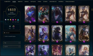 Conta rara com 1800+ skins - League of Legends LOL