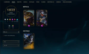 Conta rara com 1800+ skins - League of Legends LOL