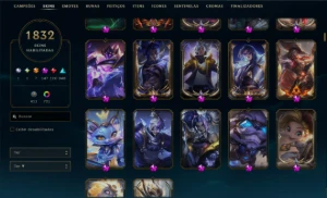Conta rara com 1800+ skins - League of Legends LOL