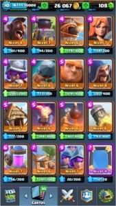 Clahs Royale - Nivel 10 - Arena 11 - 79/81 Cartas - Clash Royale