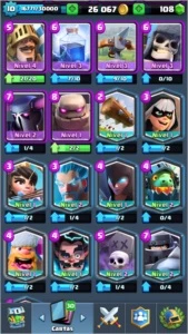 Clahs Royale - Nivel 10 - Arena 11 - 79/81 Cartas - Clash Royale