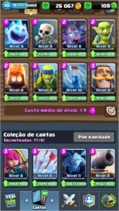 Clahs Royale - Nivel 10 - Arena 11 - 79/81 Cartas - Clash Royale