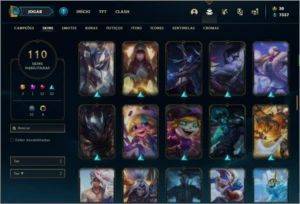 Conta prata 2 com 145 champs e 110 skins ( MAIN MID / JG ) - League of Legends LOL