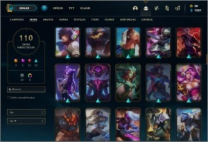 Conta prata 2 com 145 champs e 110 skins ( MAIN MID / JG ) - League of Legends LOL