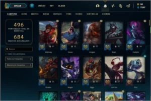Conta prata 2 com 145 champs e 110 skins ( MAIN MID / JG ) - League of Legends LOL