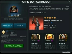CONTA KABAM - MARVEL TORNEIO DE CAMPEÕES - NÍVEL 56 - Outros