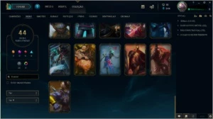 vendo conta gold 2/113 Campeões /44 skins / nivel 222 - League of Legends LOL