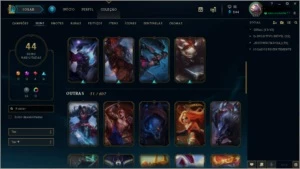 vendo conta gold 2/113 Campeões /44 skins / nivel 222 - League of Legends LOL