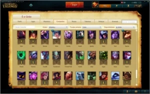 127 champs 62 skins 7 pags runa. - League of Legends LOL