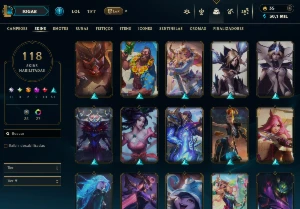 118 Skins Full Acesso Hand Level - League of Legends LOL