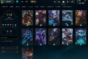 118 Skins Full Acesso Hand Level - League of Legends LOL