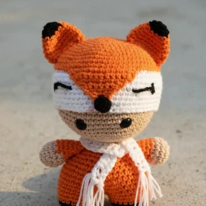 Bebê Raposa Amigurumi Artesanal Bebê Decoração Quarto - Artesanato e Personalizados