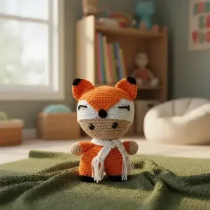 Bebê Raposa Amigurumi Artesanal Bebê Decoração Quarto - Artesanato e Personalizados