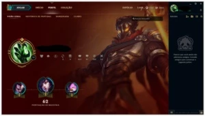 CONTA LEAGUE OF LEGENDS BR - 37 SKINS COM RAMMUS REI LOL