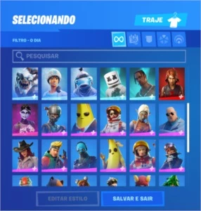 CONTA FORTNITE +50 SKINS