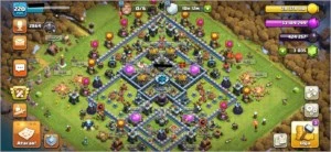 cv13 clash of clans 95% full.