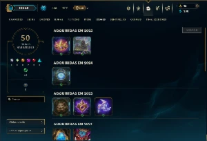 Unranked com 40 Champs e 16 Skins - League of Legends LOL