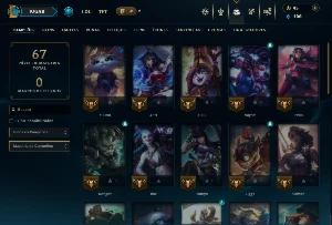 Unranked com 40 Champs e 16 Skins - League of Legends LOL