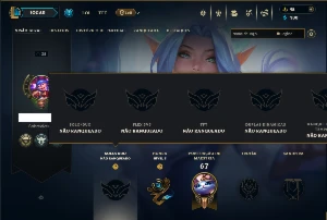 Unranked com 40 Champs e 16 Skins - League of Legends LOL