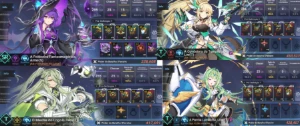 VConta Grand Chase Mobile + Elesis S e Arme S + Trajes