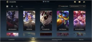 Conta wild Rift 4 passes de elite e 21 skins - League of Legends: Wild Rift LOL WR