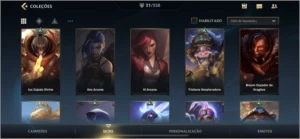 Conta wild Rift 4 passes de elite e 21 skins - League of Legends: Wild Rift LOL WR