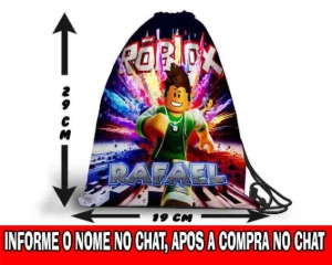 Saquinho personalizado ROBLOX - Artesanato e Personalizados