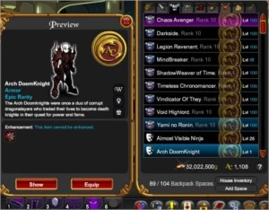 Conta AQW com rares, 11 anos de uso - Adventure Quest World