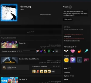 Conta steam level 100 - Counter Strike CS