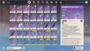 Conta do Genshin Impact AR 53 4-6 stars / 4-5 stars!!