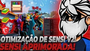 Sensi + Macete + Otimizaçao + Tirar delay do emulador - Free Fire
