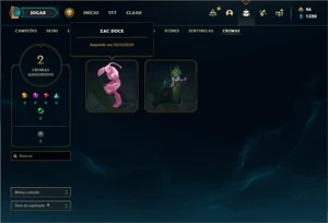 Bronze 4 com 105 Champs e 40 Skins - League of Legends LOL