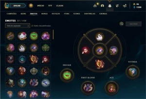 Bronze 4 com 105 Champs e 40 Skins - League of Legends LOL