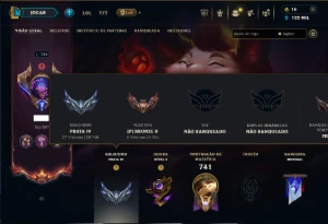Prata 4 com TODOS os Champs e 244 Skins +3 Prestigios - League of Legends LOL