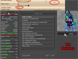 < VENDO > EKzão - 365 Sword-103/98 - BELOBRA - Tibia