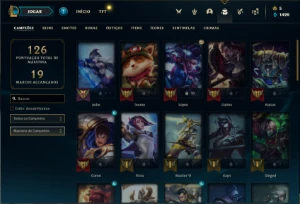 Conta bronze 2 com 42 Champs e 14 Skins (Mais de 50 Jogos) - League of Legends LOL