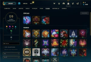 Conta bronze 2 com 42 Champs e 14 Skins (Mais de 50 Jogos) - League of Legends LOL