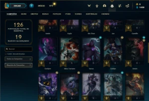 Conta bronze 2 com 42 Champs e 14 Skins (Mais de 50 Jogos) - League of Legends LOL