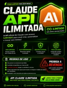 claude API ilimitado - Inteligência Artificial