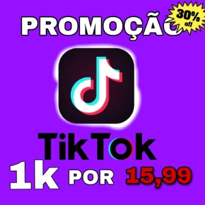 1K De Seguidores Tiktok[Promoção 🔥🎉] - Redes Sociais