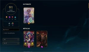 CONTA DE LOL SKIN MITICA DARIUS NOVA TEMIVEL, COM 91 SKINS.. - League of Legends