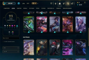Esmeralda 4 com 60 Champs e 23 Skins +5 Vitoriosas - League of Legends LOL