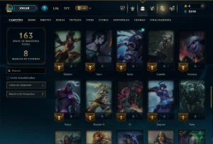 Esmeralda 4 com 60 Champs e 23 Skins +5 Vitoriosas - League of Legends LOL