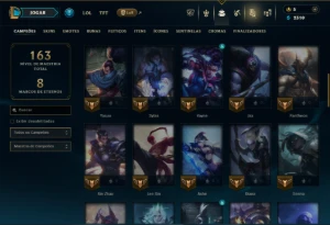 Esmeralda 4 com 60 Champs e 23 Skins +5 Vitoriosas - League of Legends LOL