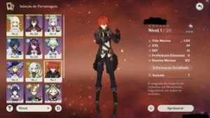 Conta na Ásia, América, Europa e TW, HK e MO com 2 5estrelas - Genshin Impact
