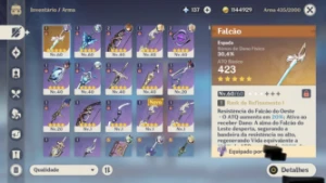 Conta na Ásia, América, Europa e TW, HK e MO com 2 5estrelas - Genshin Impact
