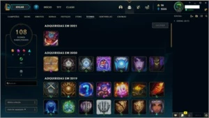 Conta de LoL "Premium" (Unico dono) - League of Legends