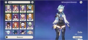Eula + Kokomi + Qiqi + Aloy AR28 - Genshin Impact